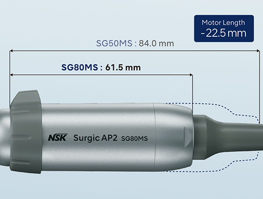 Improved operability with a more compact new motor.